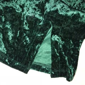 Velvet green dress